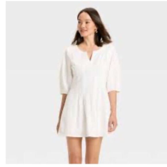 a new day Dresses & Skirts - A New Day Women's White Mini Dress Size 4 NWT